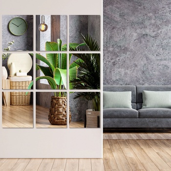 Image 1 of Art Gift Decor Огледален стикер за стена Визуална магия