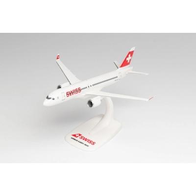 Herpa Airbus A220 300 Swiss International Air Lines 2010s Colors Snap Fit 1:200