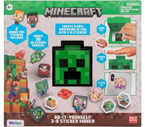 Výroba Minecraft 3D samolepek
