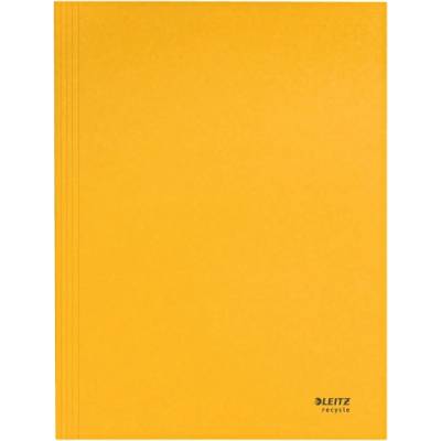 Leitz Папка за документи LEITZ Recycle A/4 3 щифта картон жълта 39060015 (39060015)