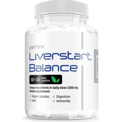 Zerex Liverstart Balance kapsuly na podporu funkcie pečene 60 kapsúl