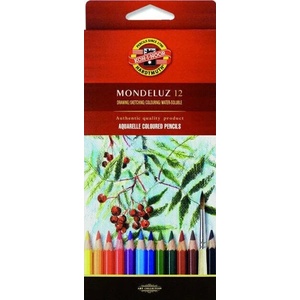 KOH-I-NOOR Mondeluz 3716/12 Комплект акварелни моливи 12 бр (3716012001KS)