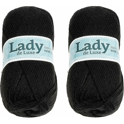 BELLATEX Lady NGM de luxe 100 g súprava 2 ks - 901 čierna
