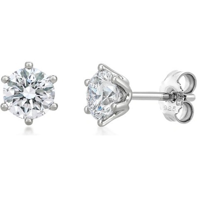 SOFIA DIAMONDS zlaté náušnice s laboratorními diamanty LABGER33259WG