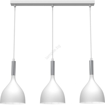 Luminex Пендел NOAK 3xE27/15W/230V бял/хром (LU3900)