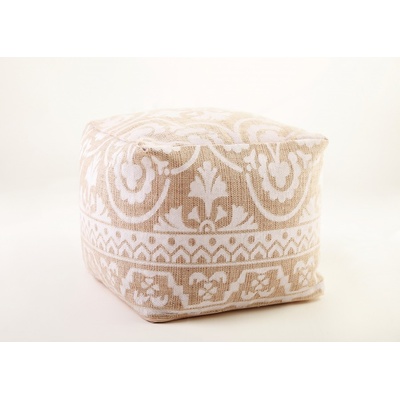 IGOTREND IGOTREND, Taburet POUF 40 cm x 40 cm x 35 cm , dekor 2 světlý