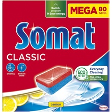 Somat Classic Power Lemon tablety do automatické myčky na nádobí 80 ks 1328g