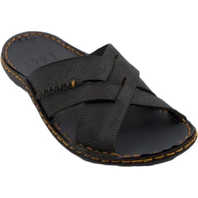 Български обувки Мъжки сандали естествена кожа в кафяв цвят 71173cafe