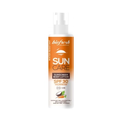 Biofresh Sun Care SPF30 - Слънцезащитен лосион за тяло с кокосово и какаово масло 200мл