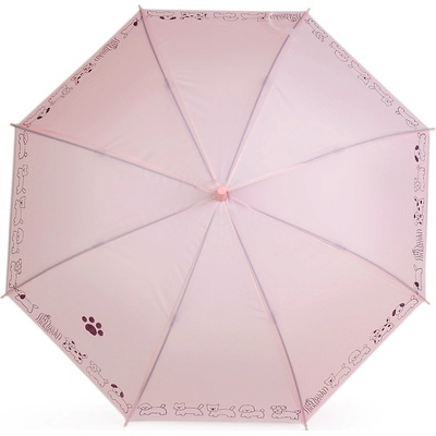 Dětský vystřelovací deštník 5 růžová nejsv. tlapka