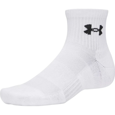 Under Armour ponožky Performance Cotton 3p Qtr White/White/Ultimate Black