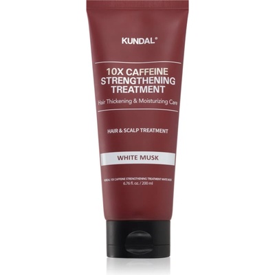 KUNDAL Caffeine 10X White Musk укрепваща грижа за крехка и стресирана коса 200ml