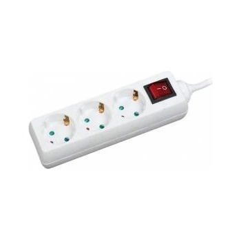 LogiLink 3 sockets 1.4m white
