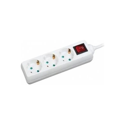 LogiLink 3 sockets 1.4m white