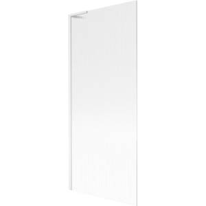 Mexen Next L навес за вана, еднокрила, 80 x 150 cm, райета, бял - 895-080-000-03-09-20 (895-080-000-03-09-20)