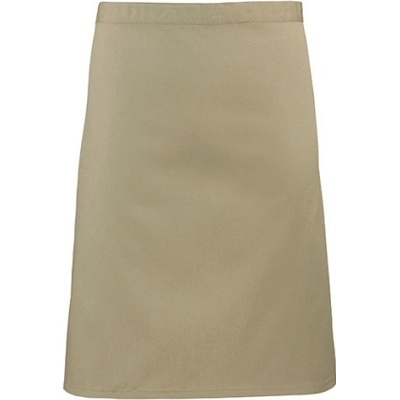 Premier Workwear Pracovní zástěra středně dlouhá PR151 Khaki Pantone 7503 70x50cm