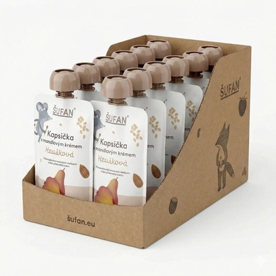 ŠUFAN Kapsička s mandlovým krémem hrušková 110 g – Sleviste.cz