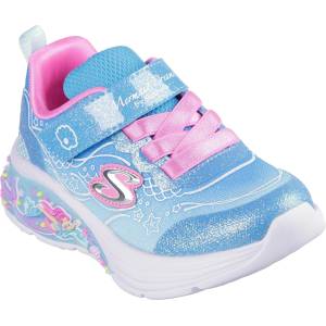 Skechers Маратонки Skechers Kids' Leather Light Up Trainers - Blue/Multi - sportihobi - 166,23 лв