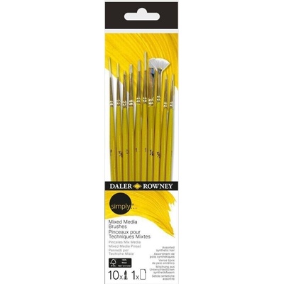Daler-Rowney Simply Комплект четки 10 бр (216650310)