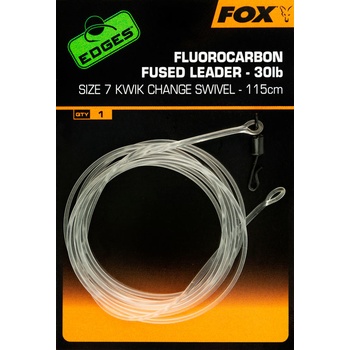 Fox Edges Fluorocarbon Fused Leaders Kwik Change Swivel vel.7 115cm