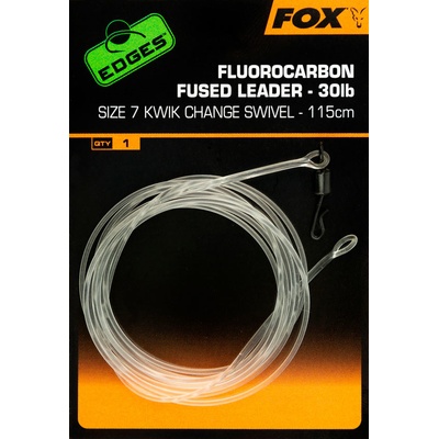 Fox Edges Fluorocarbon Fused Leaders Kwik Change Swivel vel.7 115cm