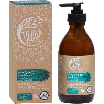 Tierra Verde Shampoo kopřivový s vůní rozmarýnu a pomeranče kanystr 25000 ml