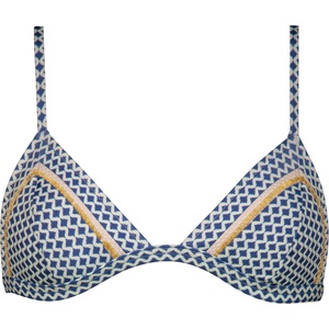 Watercult Дамско бикини горнище Watercult Women's Nautic Call Bikini Top 7449 Bikini top - Navy / Cream - размер 44 (EU) (150-3168-0115)