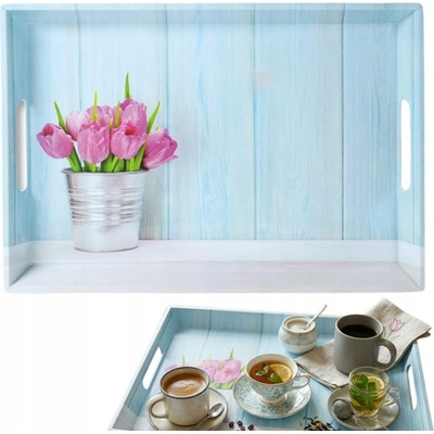 Kesper Servírovací tác motiv tulipány 50x35cm