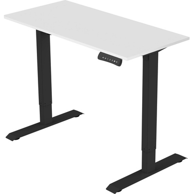Delso Výškovo nastaviteľný stôl ADJUSTER PRO 80 x 160 cm biela / čierna