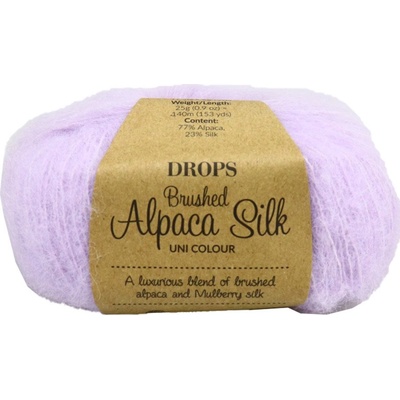 Drops Brushed Alpaca Silk UNI 34 jemná lila
