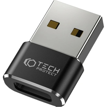 Преходник Tech-Protect UltraBoost Adapter USB-A към USB-C, черен (R65P6M8- P3A1E)