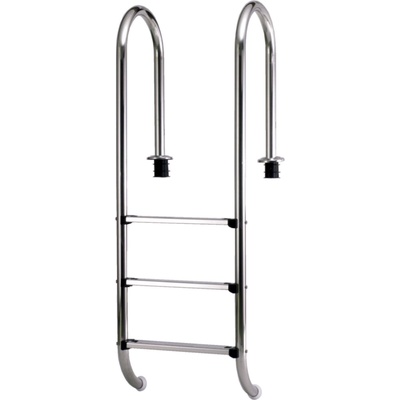 Steinbach Иноксова вградена стълба за басейн, тясно изпълнение за дълбочина 120 см (018010)