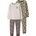 Name it Детско ежедневно термо бельо Name it Kid's Nightset 2-Pack Everyday base layer - Dusty Olive Bear AOP and YD - размер 122/128 (EU) (714-2116-0114)