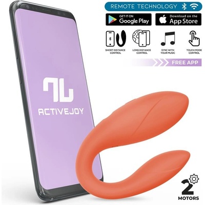 InToYou App Series Couple Toy with App Premium Silicone Salmon
