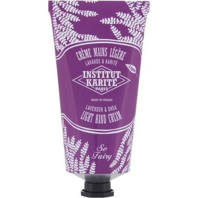 Institut Karité Paris Light Hand Cream Lavender & Shea хидратиращ крем за ръце 75 ml за жени