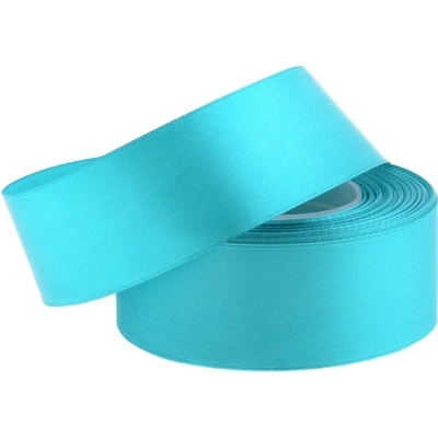 Stuha saténová 38mm/32m dark turquoise (tm.tyrkysová) – Zboží Dáma