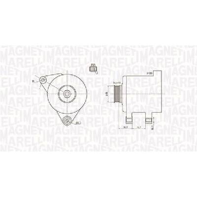 Alternátor MAGNETI MARELLI 063731789010