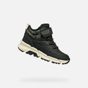 Geox Черни детски обувки за глезена Geox Flexyper Plus Geox | Cheren | Момчешки | 33
