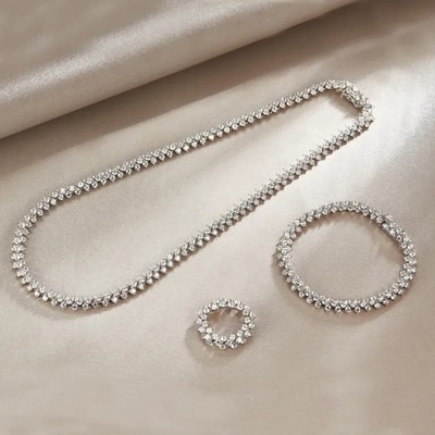 SXY Jewellery Дамски сребърен комплект с камъни кубичен цирконий | ss0375