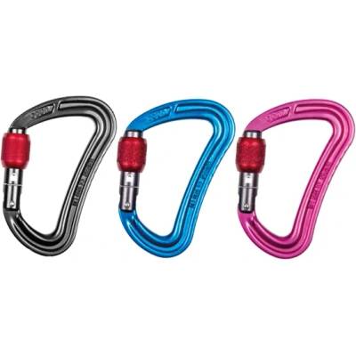 Ocun Винтов карабинер Ocun Raven Screw 3-Pack Screwgate carabiner - Red / Blue / Green - размер One Size (322-0233-0111)
