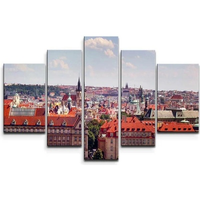 Sablio Obraz - 5-dílný Praha - 125x90 cm