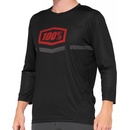 100% Airmatic 3/4 Sleeve Black/Red pánsky