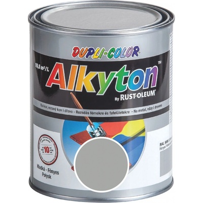 Rust Oleum ALKYTON ANTIKORÓZNA FARBA RAL 9006 biely hliník 750ml