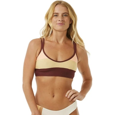 Rip Curl Block Party Spliced bikini top - Beige (Plum)