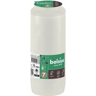 Náplň Bolsius, 140 h, 471 g, 67x178 mm, do kahanca, biela, olej