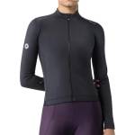 Castelli Дамска фланелка с дълъг ръкав за колоездене Castelli Women's Espresso Thermal 2 Jersey Cycling jersey - Black / White - размер XS (156-3108-0111)