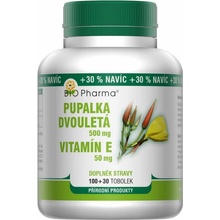 BIO-Pharma Pupalka dvouletá 500mg Vitamin E 50mg tob.100+30