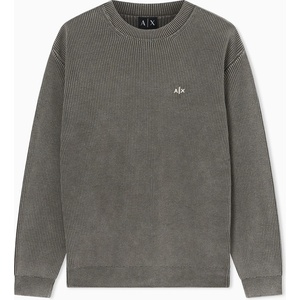 Giorgio Armani Блуза Armani Exchange Mens Pullover Crew Sweatshirt - Chimera Khaki