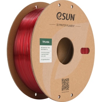 eSUN eTPU-95A Transparent Red - 1, 75 mm / 1000 g (TPU-95A175T-R1P1)