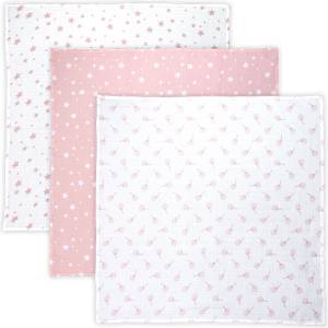 Lorelli Classic ПАМУЧНА ПЕЛЕНА 80/80 СМ ТРИО mellow rose mix (10340102301)